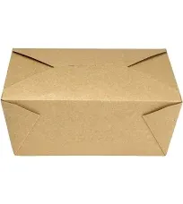 Karat Fold-To-Go Box #4 Kraft 160 Pcs