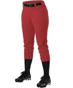 Alleson Athletic Girls' Athletic Fast Pitch Softball Belt Loop Pants