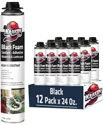 Kraken Bond Black Spray Waterfall Foam Sealant