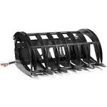 Titan Attachments 72" Extreme HD Root Grapple Rake Clamshell Attachment Bucket Skid Steer Tractor