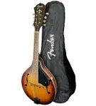 Fender PM-180E Aged Cognac Burst Acoustic Electric Mandolin with Gig Bag