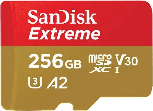 SanDisk Extreme 256GB microSDXC UHS-I Memory Card