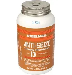 Steelman Anti-Seize Thread Lubricant for Preventing Stuck Fasteners, 8-Ounce, Brush Top