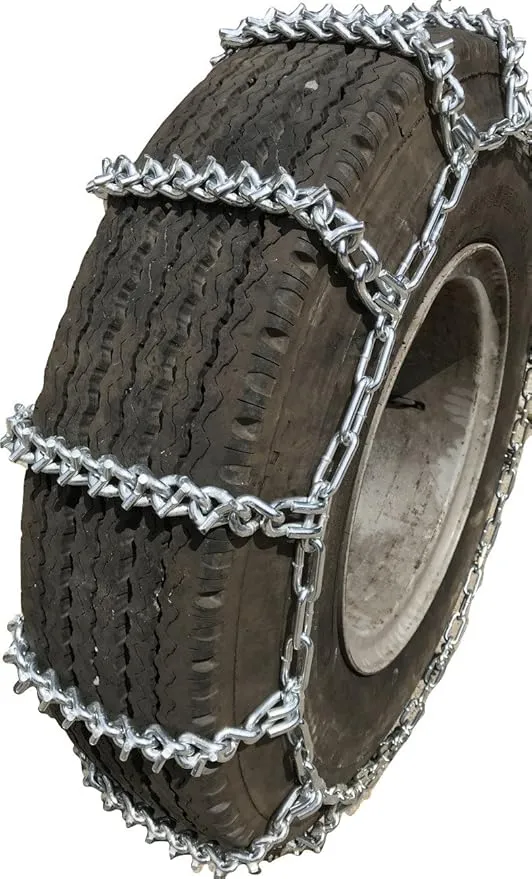 TireChain.com V-Bar 245/70R19.5, 245/70 19.5 Extra Heavy Duty V-Bar Tire Chains