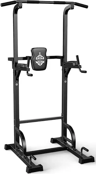 Sportsroyals Power Tower Dip Station Pull Up Bar for Home Gym Strength Training