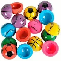 ArtCreativity 1.25 Inch Vinyl Sport Ball Poppers - Pack of 24 - Assorted Colors - Awesome Pop Up Toy-Ideal Impulse Item - Great Small Game Prize, Party Favor and Gift Idea for Boys & Girls Ages 3+