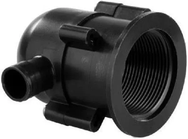 JR Products 95195 Exterior Evacuation Drain Trap , Black