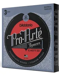 d addario classical guitar strings EJ45TT