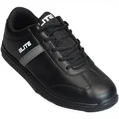 ELITE Men's Basic Athletic Lace Up Bowling Shoes with Universal Sliding Soles for Right or Left Handed Bowlers