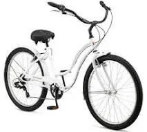 Mikko Adult Beach Cruiser Bike, 17-Inch Steel Frame, Wide Wheels for Stability,