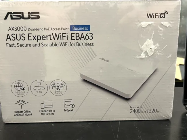 ASUS ExpertWiFi EBA63 AX3000 Dual-Band Wi-Fi 6 Access Point