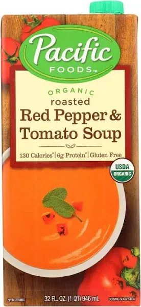 Pacific Foods Organic Roasted Red Pepper Tomato Soup