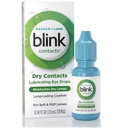 Contact Lens Solution Blink Contacts 0.34 oz. Solution