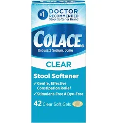 Colace Clear Soft Gels 60ct, Size: 60 ct