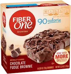 Fiber One Chocolate Fudge Brownies (0.89 oz, 6 ct)