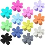 MAJOMI Flower Hair Clips 12pcs Hair Claw Clips Cute Claw Clips for Women Girls Nonslip Matte Jaw Clip for Thick/Medium Hair Big Daisy Hair Clips