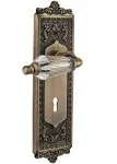 Nostalgic Warehouse Egg & Dart Plate Interior Mortise Parlor Lever