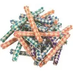 Chinese Finger Traps, Woodchip, Assorted Colors - 72 count