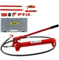 VEVOR 12 Ton Hydraulic Porta Power Jack Air Pump Lift Ram Body Frame Repair Kits