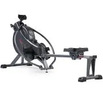 Sunny Health & Fitness Smart Compact Full Motion Rowing Machine, Full-Body Workout, Low-Impact, Extra-Long Rail, 350 LB Weight Capacity and Optional Free SunnyFit® App Enhanced Connectivity