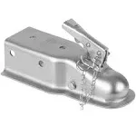 VEVOR Straight Trailer Coupler for 2 in. Hitch Ball 3 in. Channel 5000 lbs Heavy Duty Trailer Tongue Coupler