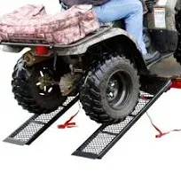 Rage Powersport Black Widow Steel Mesh Dual Runner ATV Trailer Ramps