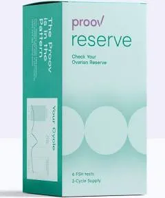 Proov Reserve | Ovarian Reserve FSH Test for at Home| Non-invasive Testing | Results in 10 Minutes | 6 Urine FSH Tests