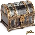 Kids Pirate Treasure Chest Plastic Vintage antique chest 2 