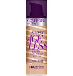 CoverGirl + Olay Simply Ageless Liquid Foundation, 3-in-1, Medium Beige 242 - 1 fl oz