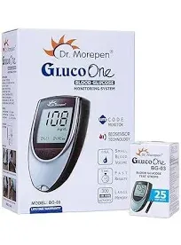 Dr. Morepen Blood Sugar Glucose Monitor with 50 Test Strips 100% genuine product