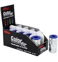 Buy Milton 785TC, ColorFit T-Style Pneumatic Coupler, Blue, (Pack of 10 pcs)