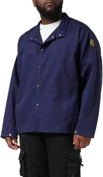 FN9-30C 30&#034; 9Oz. Navy FR Cotton Welding Jacket