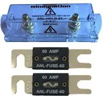 Anl Fuse Holder + Anl Fuse 2pcs 60a Fuse