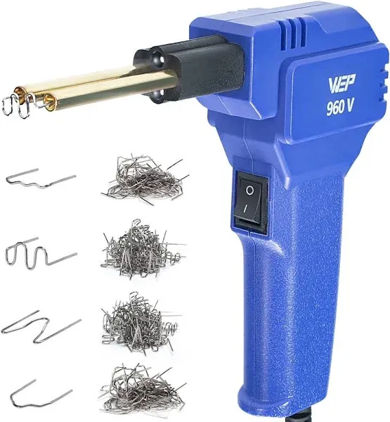 WEP 960-V Plastic Welder Kit 110V with LED Lights 200 Hot Staples and... 