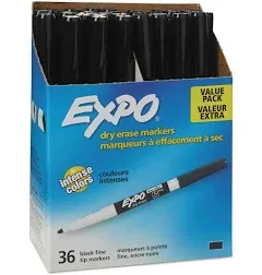 86074 Low-Odor Dry Erase Markers, Fine Point, Assorted Colors, 4-Count