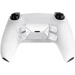 TOMSIN Programmable Remap Back Paddles Kit for PS5 Controller BDM 010 & BDM 020, 4 White Upgrade Back Button Attachment for PS5 Controller(Model 010&020)