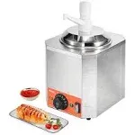 Electric Cheese Dispenser with Pump 2.3 qt. Commercial Hot Fudge Warmer, Plastic