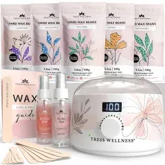 Waxing Kit for Brazilian Wax - Easy to Use - for Sensitive Skin - Digital Displa