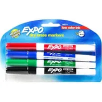 Expo Low-Odor Dry Erase Fine Markers