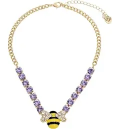 Betsey Johnson Women's Bee Pendant Necklace