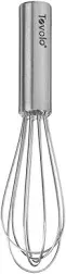 Tovolo Silicone Coated Stainless Steel Whisk:  6", Cayenne