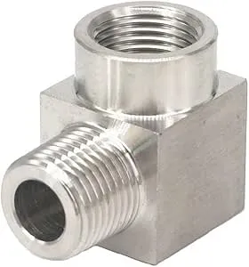 Beduan Stainless Steel Cast Pipe Fittings, 90 Degree Street Elbow 3/4" NPT Male x 3/4" NPT Female Water Fuel Air