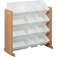 4-Tier Organizer with 12 Bins, Toy Storage