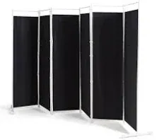 Costway 6-Panel Room Divider Folding Privacy Screen w/Steel Frame