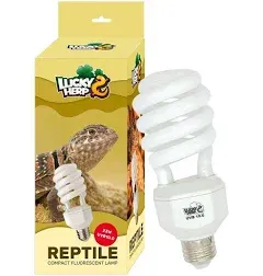 Lucky HERP UVA UVB Reptile Light 10.0, Desert UVB 150 Compact Fluorescent Lamp, UVB Light for Reptiles 15W, UVA UVB Reptile Light Bulb, UVB Bulb for Reptiles Bearded Dragons Lizards Tortoises Snakes