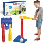 ToyVelt Tee Ball Set for Kids 3-5 - 9 Balls, UVG