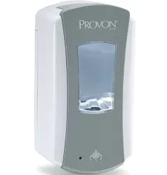 (4) Gojo Provon LTX-12 Touch-Free Roam Handwasher Dispenser, Grey/White 1200ml.