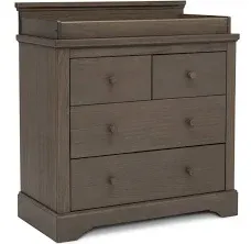 Paloma 4 Drawer Dresser with Changing Top and Interlocking Drawers