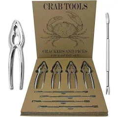 adamsbargainshop Crab Leg Crackers and Picks Set of 4