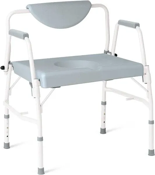 Medline Bariatric Steel Drop Arm Commode